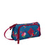 Estojo/Necessaire Organizador 3 Compartimentos Azul - Floral