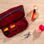 Estojo/Necessaire Organizador 3 Compartimentos Azul - Floral