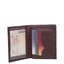 Carteira Masculina Couro 3 Visores - Marrom