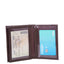 Carteira Masculina Couro 3 Visores - Marrom