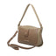 Cross Bag Média Fellipe Krein Aw23 Botão FK553 Marrom - Khaki