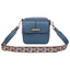Mini Bag Tampa Fellipe Krein Aw22 Alça Estampada - Azul
