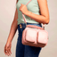 Bolsa Transversal Média Capricho Fashion Bags - Rosa
