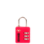 Cadeado Tsa com combinação Vermelho