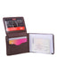 Carteira em Couro Masculina com Porta Documentos e Visor - Café