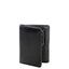 Carteira Masculina com Porta Cartão Externo Couro - Preto