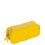 Estojo 2 Compartimentos Crinkle - Amarelo