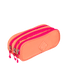 Estojo 3 Compartimentos Sestini Lover Laranja - Pêssego