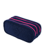 Estojo 3 Compartimentos Crinkle - Azul Neon