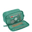 Estojo Box Especial 3 Compartimentos Crinkle Verde - Jade