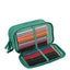 Estojo Box Especial 3 Compartimentos Crinkle Verde - Jade