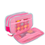 Estojo Box Especial 3 Compartimentos Crinkle 2 Double Rosa - Pink