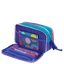 Estojo Box Especial 3 Compartimentos Degradê Azul - Caribe