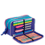 Estojo Box Especial 3 Compartimentos Degradê Azul - Caribe