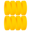 Kit com 8 Capas Protetoras de Rodas em Silicone - Amarelo