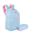 Kit Mochila Grande Sestini Magic e Estojo 3 Compartimentos Sestini Hydroblock - Azul