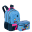 Kit Mochila 2 Compartimentos e Lancheira Grande Paul Frank Casual - Azul