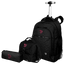 Kit Mochila Carrinho Grande mais Lancheira 2 Compartimentos Abertura em U e Estojo Capricho Crush - Preto