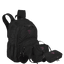 Kit Mochila Grande 2 Compartimentos mais Lancheira 2 Compartimentos Abertura em U e Estojo Box Especial Capricho Crush - Preto