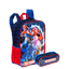 Kit Mochila Grande e Estojo 2 Compartimentos Transformers M Optimus - Colorido