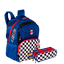 Kit Mochila Grande e Estojo 2 Compartimentos Sestini Y Racing - Colorido