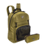 Kit Mochila Grande e Estojo Organizador Capricho Academy - Verde Militar
