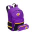 Kit Mochila Grande e Estojo 2 Compartimentos Colorido - Lakers
