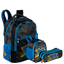 Kit Mochila Grande mais Lancheira Grande e Estojo 2 Compartimentos Sestini X Grafitti - Colorido