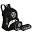 Kit Mochila Grande mais Lancheira Pequena e Estojo 2 Compartimentos Jujutsu M Anime - Colorido