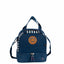 Kit Lancheira 2 Compartimentos e Estojo Box Especial Paul Frank World Azul - Marinho