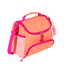 Lancheira com Bolso Frontal Sestini Lover Laranja - Pêssego