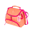 Lancheira com Bolso Frontal Sestini Lover Laranja - Pêssego
