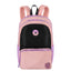 Kit Mochila 2 Compartimentos e Lancheira Grande Capricho Block - Coral