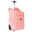 Mochila Carrinho 2 Compartimentos Sestini Rolling Grande - Metálico Rosa