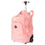 Mochila Carrinho 2 Compartimentos Sestini Rolling Grande - Metálico Rosa