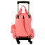 Mochila Carrinho Externo 4 Rodas Paul Frank Casual Laranja - Coral