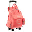 Mochila Carrinho Externo 4 Rodas Paul Frank Casual Laranja - Coral