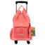 Mochila Carrinho Externo 4 Rodas Paul Frank Casual Laranja - Coral