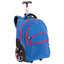 Mochila Carrinho Mega Rodas Paul Frank Classics Azul - Aquamarine