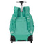 Mochila Carrinho 2 Compartimentos Sestini Rolling Grande Crinkle Verde - Jade