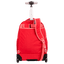 Mochila Carrinho 2 Compartimentos Paul Frank Classics Vermelho - Cereja