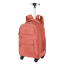 Mochila Carrinho 4 Rodas Sestini Rolling Grande Crinkle Laranja - Apricot