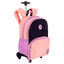 Mochila Carrinho Capricho Block - Pêssego e Lilás