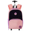 Kit Mochila Carrinho e Estojo 2 Compartimentos Capricho Block - Coral