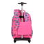 Mochila Carrinho Externo Capricho Student School - Rosa Claro