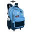 Mochila Carrinho Externo Paul Frank Casual Patches - Azul