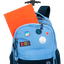Mochila Carrinho Externo Paul Frank Casual Patches - Azul