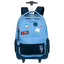 Mochila Carrinho Externo Paul Frank Casual Patches - Azul