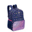 Mochila Grande 2 Compartimentos Capricho Estrelas - Azul