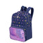 Mochila Grande 2 Compartimentos Capricho Estrelas - Azul